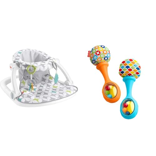 Fisher-Price Baby Portable Chair Sit-Me-Up Floor Seat with Develo...