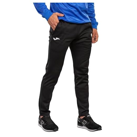 Joma Cleo II Pantalon Largo Deportivo, Hombre, Negro, M