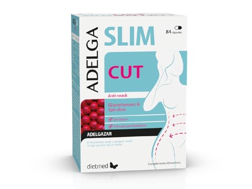 Dietmed | Adelgaslim Cut - 84 Cápsulas | Glucomanano y Spirulina