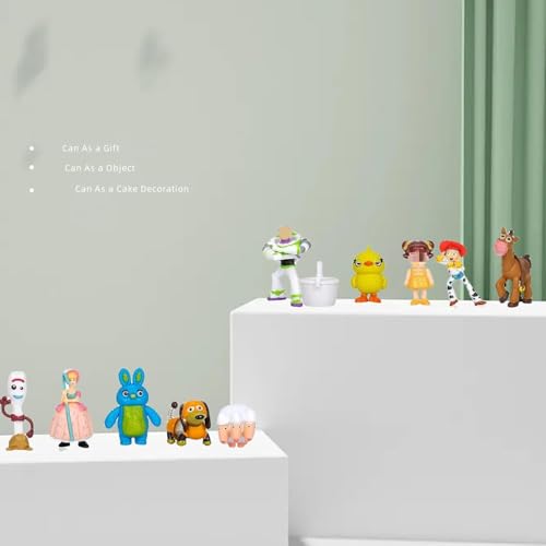 NLIEOPDA 36 Pack Anime Figurines Set - Woody Doll, Buzz Lightyear Toy, PVC Figures