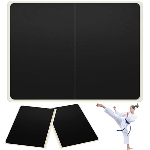 Jecery Rebreakable Punching Board Rebreakable Boards Martial Arts Taekwondo Karate Ninja Training Practice EVA Boxing Equipment Karate Breaking Board for Christmas Adults Gifts(Black - X-Heavy)