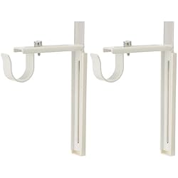 Cortinas Blancas Ikea Ikea Juego de 2 soportes para barra de cortina, de acero, color blanco