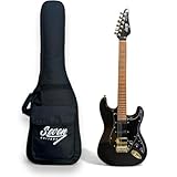 Guitarra Strato Seven Sgt-270 Preta com Bag