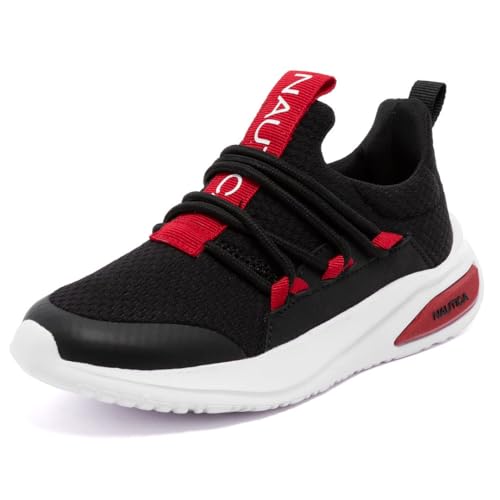 Nautica Youth Athletic Sneakers, Running Shoes for Boys and Girls with Breathable Mesh Upper and Cushioned Sole, Swimm Youth Size 5