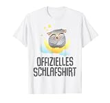 Offizielles Schlafshirt Pyjama Nachthemd Eule Owl Geschenk T-Shirt