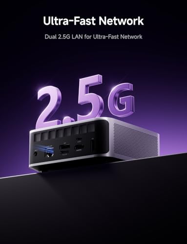 Image of MINISFORUM Mini PC X1-255 AMD Ryzen 7 255 Barebone with 2x DDR5 Slots + 2x PCIe4.0 SSD Slots Desktop Computer, HDMI|DP|2xUSB4, 2.5G Lan /WiFi7 /BT5.4, Built-in Dual Microphones, Radeon Graphics Micro PC