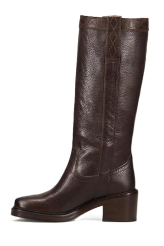Frye Kate Pull On 14" Leather Boots for Women - Riding Boots with 2” Heel, Leather Lining, Intricate Stitching, Cushioned Footbed, and Rubber Outsole3