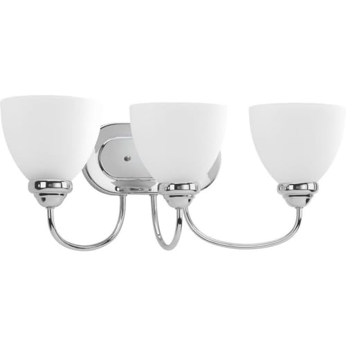 Image of Progress Lighting P2919-15 3-Light Bath Vanity Light, Polished Chrome Finish