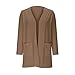 Girls Lightweight Cardigan Sweater Teen Cute Knit Open Front Oversized School Uniform Long Sleeve Sweaters with Pockets (US, Age, 7 Years, 8 Years, Brown)