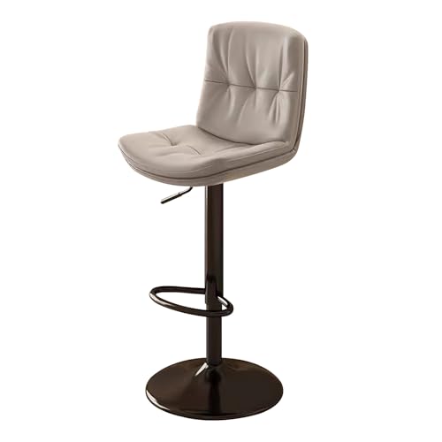 Tabouret de bar rotatif réglable en similicuir pour îlot de cuisine