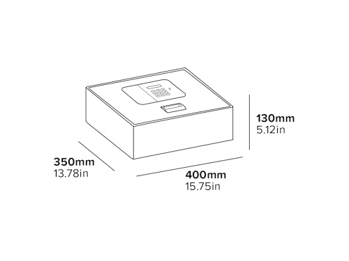Miniatura 7 de Corby Mayfair - Caja Fuerte Digital Para Ordenador Portátil, Apertura Superior, Color Negro