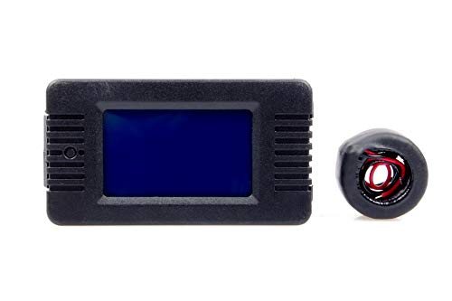 Image of AC 80V-260V Current Voltage Amperage Power Energy Panel Meter LCD Digital Display Ammeter Voltmeter Multimeter (100A(Current CT))