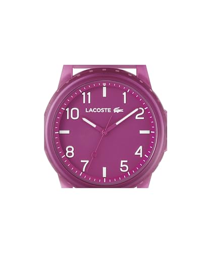 Image of Lacoste Rider Unisex Quartz Plastic and Silicone Strap Watch, Color: Red (Model: 2030047)