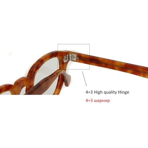 Lunettes de soleil rondes en acétate noir rose ou rouge style rétro mixte
