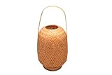 MIMBRE NATURAL LAMPARA PIE RATTAN CON ASA Y PORTALAMPARAS CE INCLUIDO
