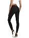 QueenDer Leggings Fitness Mujer Deporte Leggings Largo Pantalones Cintura Alta Corto Polainas Mallas para Yoga Running Cycling y Pilates (Negro, M)