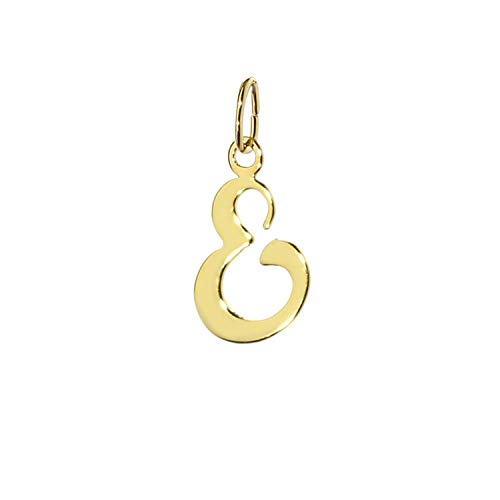 Preisvergleich Produktbild NKlaus Buchstabe E Kettenanhänger 333 Gold gelbgold Schreibschrift Alphabet Goldhänger 7809