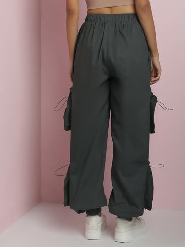 Image of KOTTY Women's High Rise Relaxed || Straight || Joggers Fit Cargo's for Pants || Trousers
