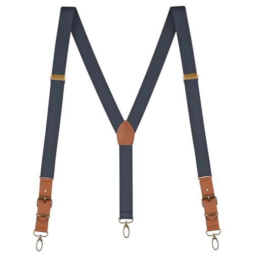 Buyless Fashion Leather End Suspenders for Men - 48