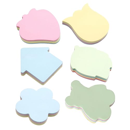 Generic 6個付箋セット ? メモ帳 タブ付き ステッカー ブックマーク 蛍光ペン付き パステルカラー 教室 オフィス 家庭用