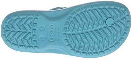 Image of Crocs Unisex's Crocband Flip Flops, Turq Tonic, 45-46