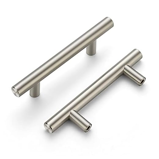 Ravinte 30 Pack | 5'' Cabinet Pulls Satin Nickel Stainless Steel Kitchen Drawer Pulls Cupboard Pulls Brushed Nickel Cabinet Handles 5”Length with 3” Hole Center