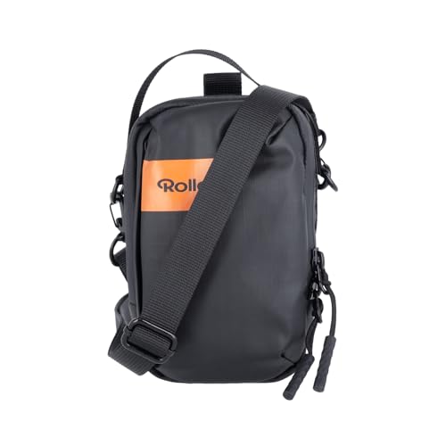 Kameratasche, Rollei Fotoliner Ocean Pocket Bag Kamera Tasche Klein Fototasche Wasserdichte Umhängetasche Camera Bag für Kompaktkamera und Zubehör Schwarz Kameratasche-Tasche-Fototasche-Umhängetasche