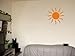 Produktbild Wandtattoo / Wandaufkleber grosse Sonne; Farbe Orange