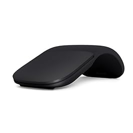 Microsoft Arc Mouse – Black. Sleek,Ergonomic design, Ultra slim and lightweight, Bluetooth Mouse for PC/Laptop,Desktop works with Windows/Mac computers