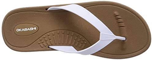 Image of OKABASHI Women's Breeze Flip Flop | Contoured Footbed w /Arch Support for All-Day Comfort | Slip-Resistant & Waterproof | Sustainably Made in The USA