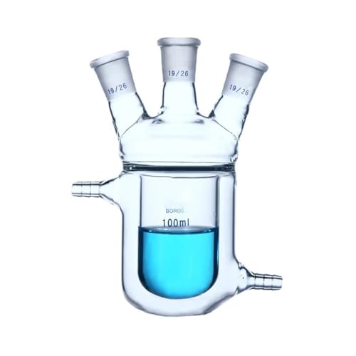 Flacon de réaction à double paroi en verre pour réacteur de laboratoire