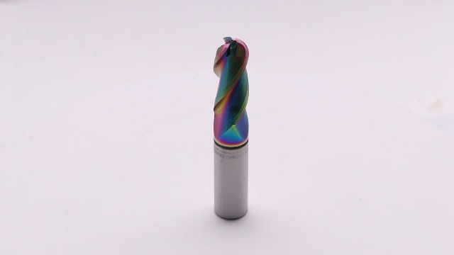 Image of 1 /2 inch 3 Flute 37 Helix Solid Carbide Ball Nose End Mill, DLC Coated | Ball End, 1 /2 inch Cutting Dia, 1 /2 inch Shank Dia, 1-1 /4 inch Length of Cut, 3 inch Overall Length, for Milling Aluminum and Copper