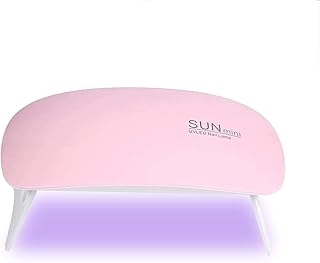 اداة صغيرة لتجفيف الاظافر بالأشعة فوق البنفسجية لطلاء الاظافر الجل بالاشعة فوق البنفسجية، مجفف اظافر صغير صن 6 وات لمعالجة طلاء اظافر جل بالاشعة فوق البنفسجية مصباح LED محمول اداة طلاء الاظافر (02)