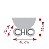 Bayer Chic 2000 660 76 Ziehwagen Skipper, Kleiner Bollerwagen für Teddys und Puppen, Jeans grau, 46 x 30 x 29 cm