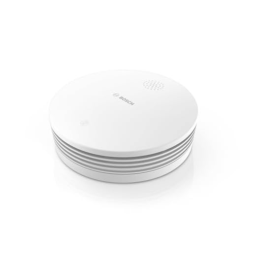 Bosch Smart Home Rauchmelder II, mit App-Funktion und austauschbarer Batterie, kompatibel mit Apple HomeKit