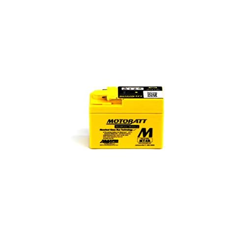 Motobatt MT4R AGM Battery, Yellow Cover