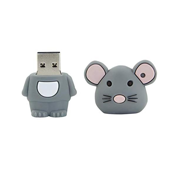 Aneew USB-Stick (16 GB, 2.0, Cartoon-Maus-Modell, Tiermotiv) – Bild 6
