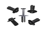 Material: Kunststoff Myshopx C18 Kunststoffnieten Schlagniete Push Rivet Clips Stoßstange Befestigungsclips Unterfahrschutz Türverkleidung Clips Stoßstange Verkleidung Radlauf Rl