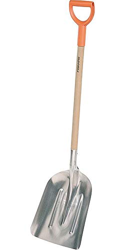 Fiskars Schneeschaufel 1001637 Aluminium-Holz