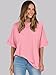 ANRABESS Womens Tops Oversized T Shirts Short Sleeve Crewneck Summer Casual Loose Basic Tee Shirt 2025 Trendy Fashion Clothes Pink Large