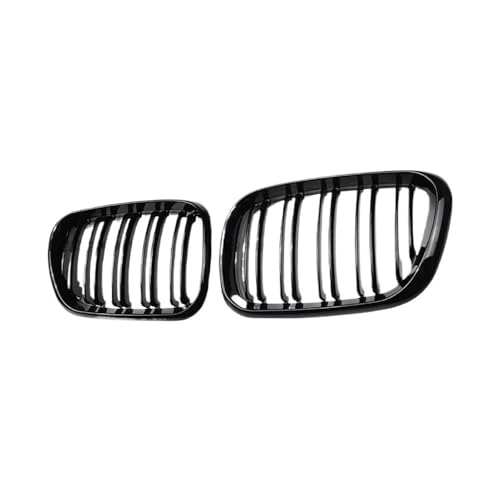 Calandre pour X5 E70 2007-2013 double ligne noire brillante