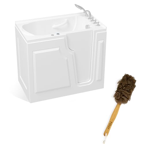 FerdY 52 Walk-in Whirlpool Tub with Back Scrubber
