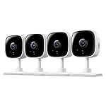 Tapo by TP-Link 1080P Indoor Security Camera for Baby Monitor, Pet Camera w/Motion Detection, 2-Way Audio Siren, Night Vision, Cloud & SD Card Storage, Works w/Alexa & Google Home, C100(4-Pack)