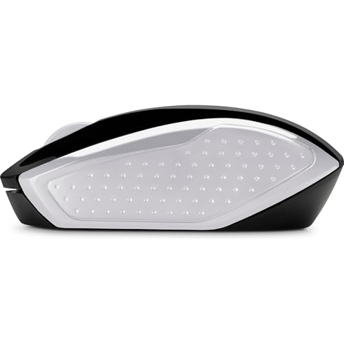 HP 200 Mouse Wireless, Tecnologia LED Rosso, Laser fino a 1000 DPI, 3 Pulsanti, Rotella Scorrimento, Ricevitore USB 2.4 GHz, Design Pratico e Confortevole, Ambidestro, Argento - Immagine 2