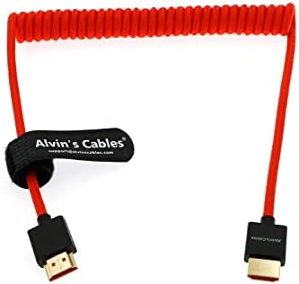 Alvin's Cables Z Cam E2 L Kształt Kabel HDMI High Speed Ethernet dla świstoklików Monitor BM5 Od prostego do prawego kąta 50 CM