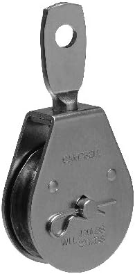 Campbell T550302 2 Swivel Eye Single Sheave Heavy Duty Steel Pulley