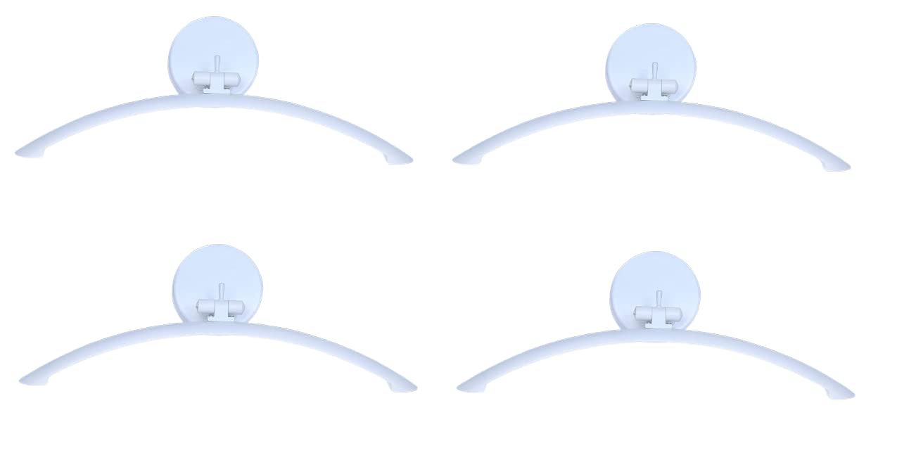 Homes Elite 6 Watt LED Curved Picture Light Mirror Light Waterproof White Color Vanity Fixture/Mirror/Spot/Bathroom/Display/Wall Ceiling/Lamp/Light/Modern Style (Pack of 4)