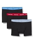 Calvin Klein Herren TRUNK 3PK Badehose, B-Kobalt/Rebellisch/Dusty Sailor, M