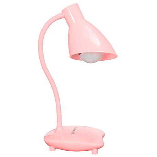 TECNOLUX EURO LAMPARA DE MESA DE LA MANGUERA EL MODELO BASE COLOR ROSA Solo se puede utilizar bombilla LED 5w.