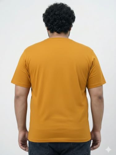 Image of Toodlegram - 100% Pure Cotton Plus Size T Shirt for Men- Regular Fit - Half Sleeve Roundneck Stylish Tshirt - Graphic Printed Be Wild (Size - 2XL to 10XL)